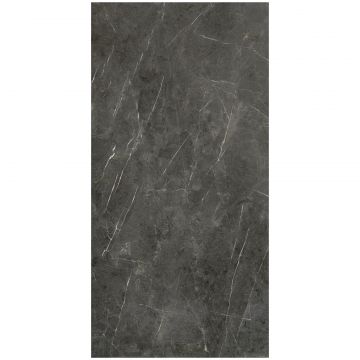 Керамогранит Голдис Тайл Murano 120х60 см темно-серый, черный лаппатированный, Black Semi Polished Rectified, Goldis Tile