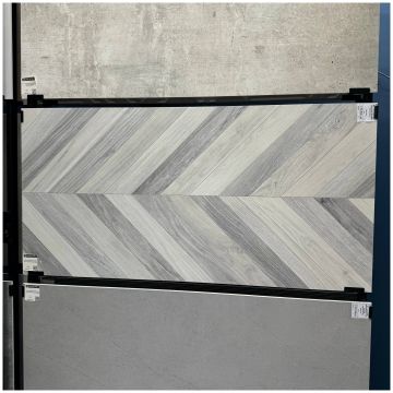 Керамогранит Голдис Тайл Alder Decor 120х60 см серый матовый, Gray Matt, Goldis Tile
