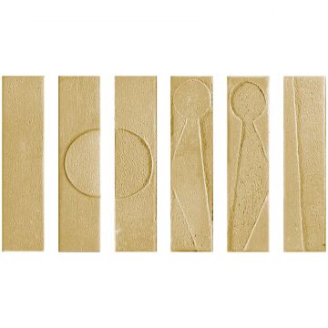 Керамогранит Settecento Koine Alphabet Ocra 10х20 см оранжевый 118622