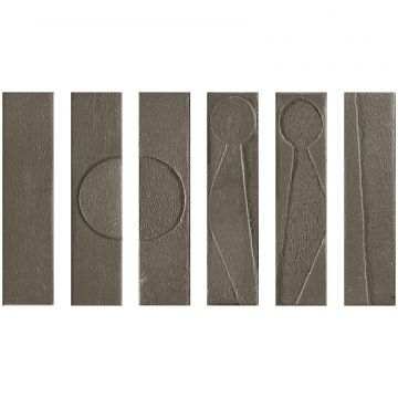 Керамогранит Settecento Koine Alphabet Terra 10х20 см коричневый 118624