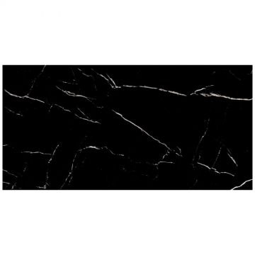 Керамогранит Дюна Nero Marquina 120х60 см черный ректификат RP-238571, Duna