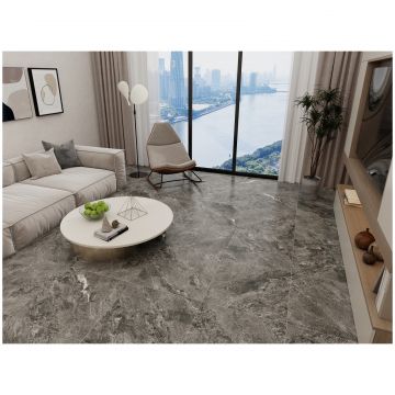 Керамогранит Дюна Shadestone 60х60 см черный ректификат RP-238592, Black Polish Sugar, Duna