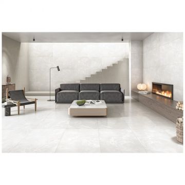 Керамогранит Дюна Nebula 120х60 см белый RP-238596, Bianco GLR, Duna