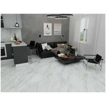 Керамогранит Дюна Talisman Onyx Sugar 60x120 см белый ректификат RP-238270, Sugar, Duna