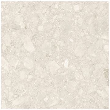 Керамогранит Дюна Terrazzo 60х60 см бежевый рельефная, ректификат TZ0H60M01, Clay Carving рельеф, Duna