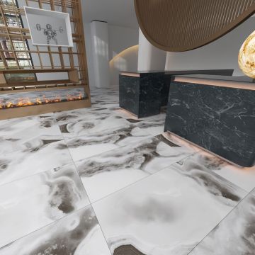 Керамогранит Planet Ceramics (Планет Керамикс) UKDD 22 золото полированный 60x120 см