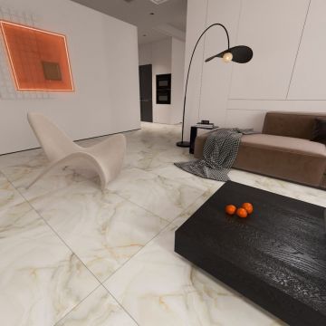 Керамогранит Planet Ceramics (Планет Керамикс) UKSL 2417 золото полированный 60x120 см