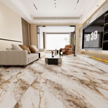 Керамогранит Planet Ceramics (Планет Керамикс) UKYF 6201 золото полированный 60x120 см