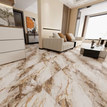 Керамогранит Planet Ceramics (Планет Керамикс) UKYF 6201 золото полированный 60x120 см