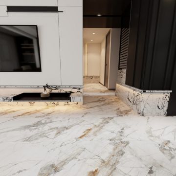Керамогранит Planet Ceramics (Планет Керамикс) UKYF 6234 золото полированный 60x120 см