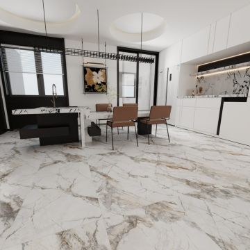 Керамогранит Planet Ceramics (Планет Керамикс) UKYF 6234 золото полированный 60x120 см