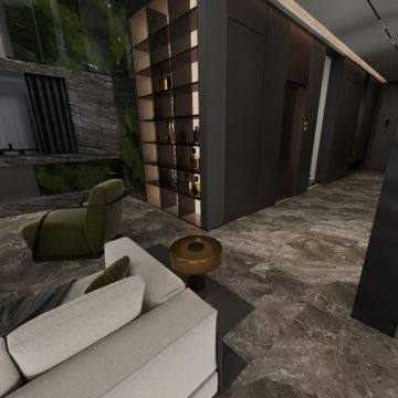 Керамогранит Planet Ceramics (Планет Керамикс) UKDD 35 золото полированный 60x120 см