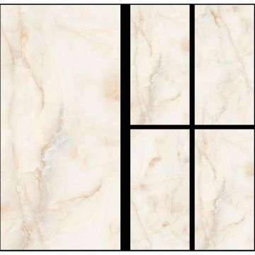 Керамогранит Planet Ceramics (Планет Керамикс) Onyx Beige полированный 60x120 см
