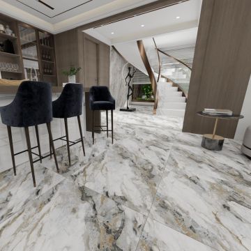 Керамогранит Planet Ceramics (Планет Керамикс) UK-841 золото полированный 80х80 см
