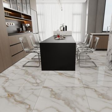 Керамогранит Planet Ceramics (Планет Керамикс) UKP-531 золото полированный 80х80 см