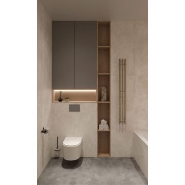 Керамогранит Arcadia Ceramica (Аркадиа Керамика) Cementum Bianco 60х120 см, RT7002-A