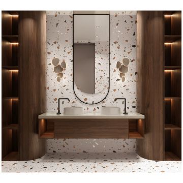 Керамогранит Аркадиа Керамика Terazzo Blanco 120x60 см GI8013-A, Arcadia Ceramica