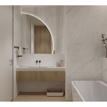 Керамогранит Creanza (Креанза) Montesa White Decor 80х160 см, CZ-GL07-D