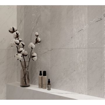 Керамогранит Creanza (Креанза) Montesa White Decor 80х160 см, CZ-GL07-D