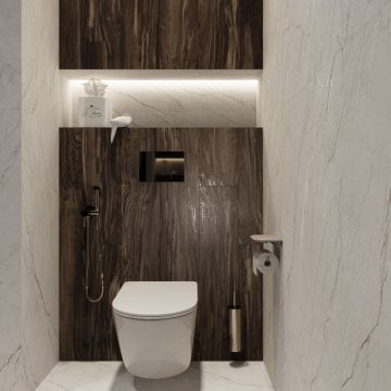 Керамогранит Creanza (Креанза) Pearsian Wood Charcoal 20х120 см, CW-CR01-B