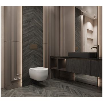 Керамогранит Креанза Burmese Dark Grey 45x8 см CH-RT03, Creanza