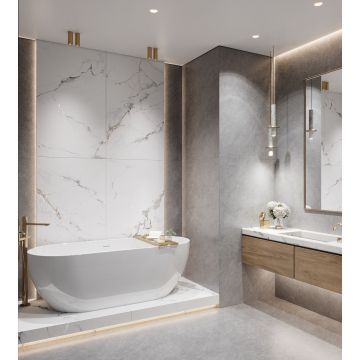 Керамогранит Creanza (Креанза) Galaxy Statuario 80х160 см, CZ-CR03-B