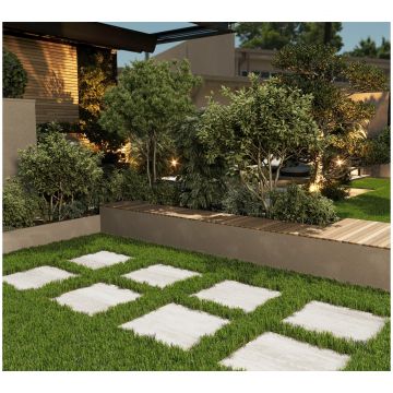 Керамогранит Креанза Portland Veincut Bianco 60x60 см EX-206, Creanza