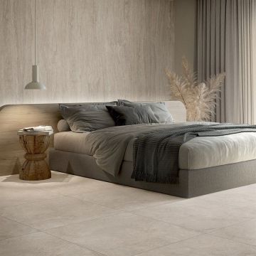 Керамогранит Fondovalle (Фондовалле) Royal Travertino Ebur Vein 3D Texture honed ректификат 120x278 см, ROT185
