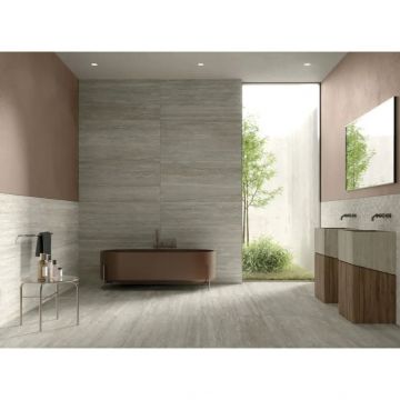 Керамогранит MGM (МГМ) Travertino Nocciola Cannettato 60x120 см, TRANOCCAN6012