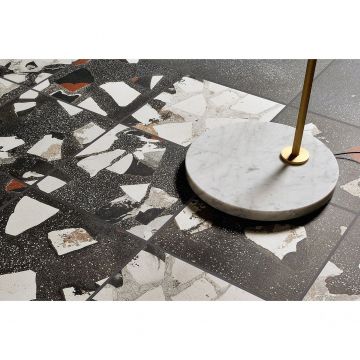 Керамогранит Fioranese (Фиоранесе) I Cocci Grafite Spaccato Ret 90x90 см, IC907DR