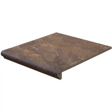 Ступень клинкерная фронтальная Interbau (Интербау) Abell 271 красно-коричневая 31x32 см