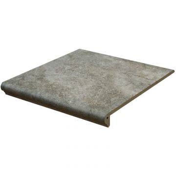 Ступень клинкерная фронтальная Interbau (Интербау) Abell 274 серебристо-серая 31x32 см