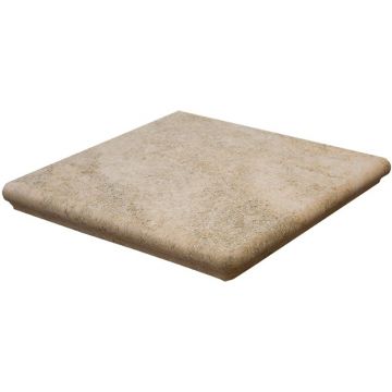 Ступень клинкерная угловая Interbau (Интербау) Abell 270 желто-бежевая 32x32 см