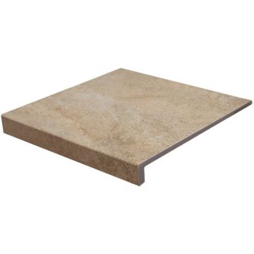 Ступень клинкерная кантиковая nterbau Abell 270 Модерн желто-бежевая 31x30.4 см