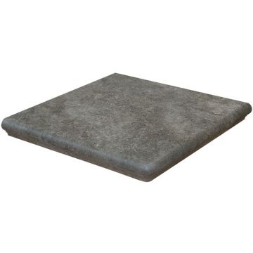 Ступень клинкерная угловая Interbau (Интербау) Abell 273 графитово-серая 32x32 см