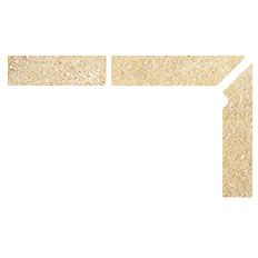 Плинтус для ступеней Interbau (Интербау) Alpen 044 Allgau Флорентинер Золотистый песок правый 31х7.3 см