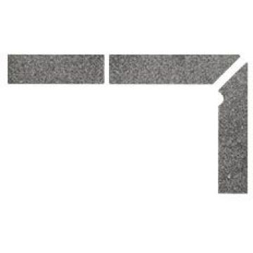 Плинтус для ступеней Interbau (Интербау) Alpen 058 Флорентинер Антрацит правый 31x7.3 см