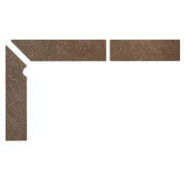 Плинтус для ступеней Interbau (Интербау) Alpen 045 Engadin Бурый песок левый 31x7.3 см