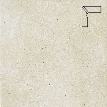 Плинтус для ступеней Interbau (Интербау) Alpen 043 Bernardino Флорентинер Кристальный песок левый 31х7.3 см