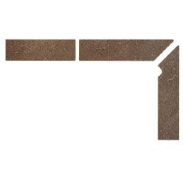 Плинтус для ступеней Interbau (Интербау) Alpen 045 Engadin Бурый песок правый 31x7.3 см