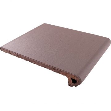 Cтупень клинкерная флорентийская фронтальная Canada Gres (Каньяда Грес) Natura 017 Brown 24.4х33х1.8 см