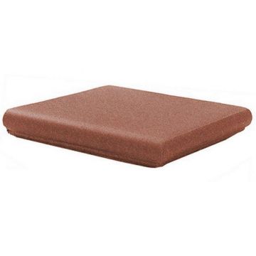 Ступень клинкерная флорентийская угловая Canada Gres (Каньяда Грес) Rojo 018 Red 33х33х1.8 см