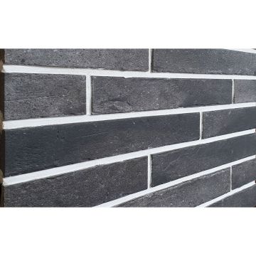Клинкерная плитка под кирпич Dekeramik (Декерамик) Brick Loft INT 576 Antrazit 36х5.2 см