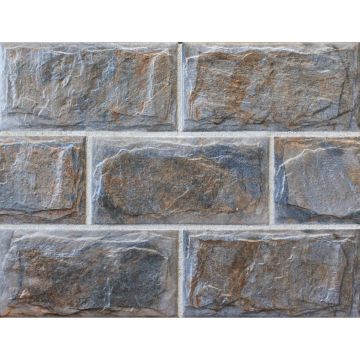 Клинкерная плитка для фасадов SilverFox (Сильверфокс) Anes 415 Pizarra 14.8х29.5х0.87 см