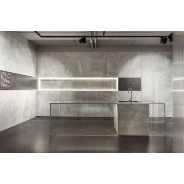 Керамогранит Ariostea Ceramica (Ариостэ Керамика) Ultra Onici Onice Grigio polished 75x150 см, UO6L157411