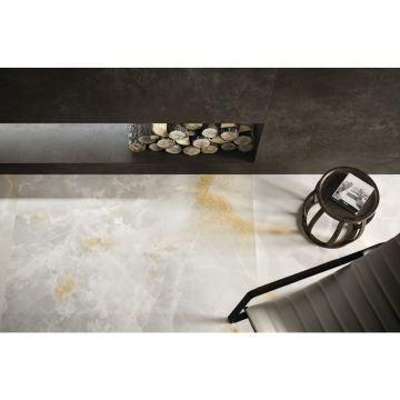 Керамогранит Ariostea Ceramica (Ариостэ Керамика) Ultra Onici Onice Grigio polished 75x150 см, UO6L157411