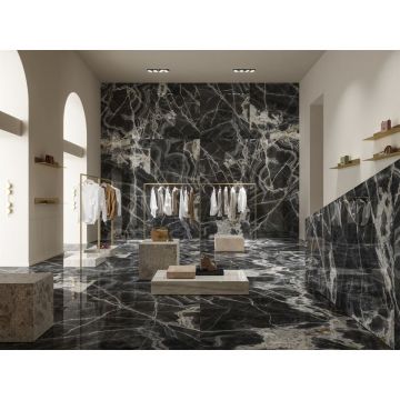 Керамогранит Ariostea Ceramica (Ариостэ Керамика) Ultra Onici Onice Nero polished 150x300 см, UO6L300679