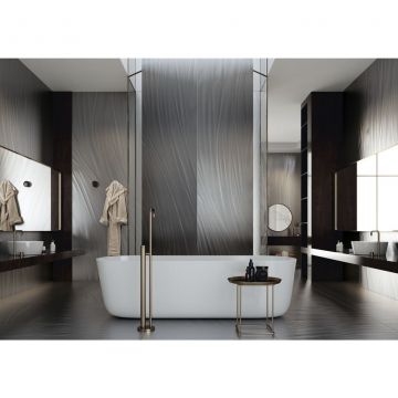 Керамогранит Ariostea Ceramica (Ариостэ Керамика) Luce Silver metal natural 100x300 см, IG6P310534