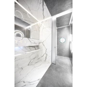 Керамогранит Ariostea Ceramica (Ариостэ Керамика) Ultra Marmi Bianco Statuario polished 150x300 см, UM6L300583