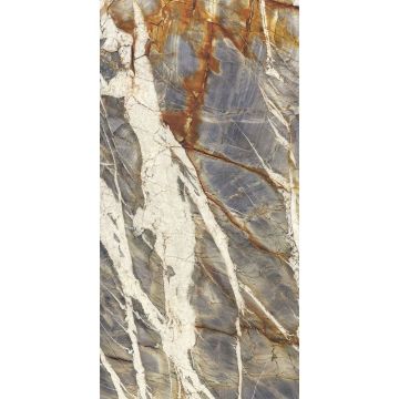Керамогранит Ariostea Ceramica (Ариостэ Керамика) Ultra Marmi Blue Tempest Block B polished 150x300 см, UM6L300692B